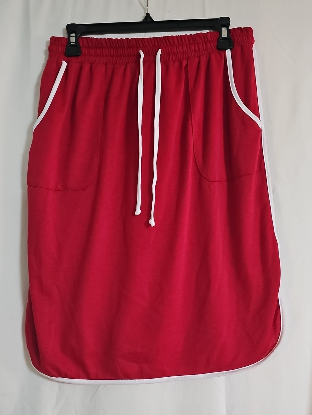 LuLaRoe Red Knit Skirt with Pockets And Drawstring